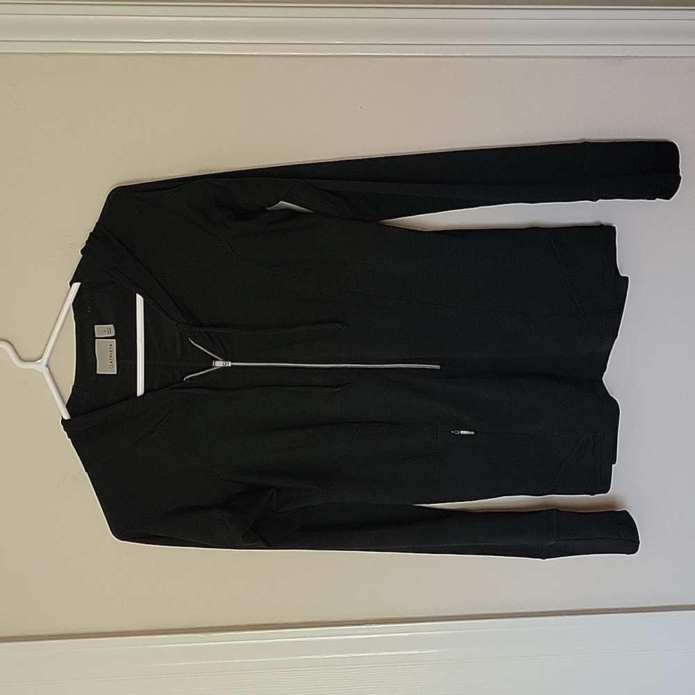 Athleta Black Hooded Pullover